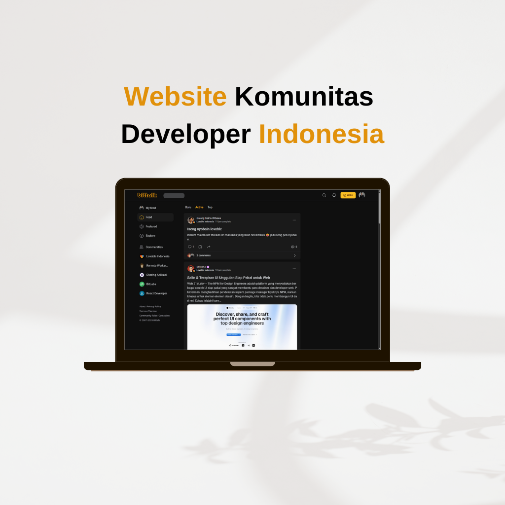 Bittalk - Website Komunitas Developer Indonesia