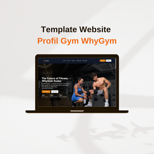 Template Website Profil Gym Modern Studi Kasus WhyGym